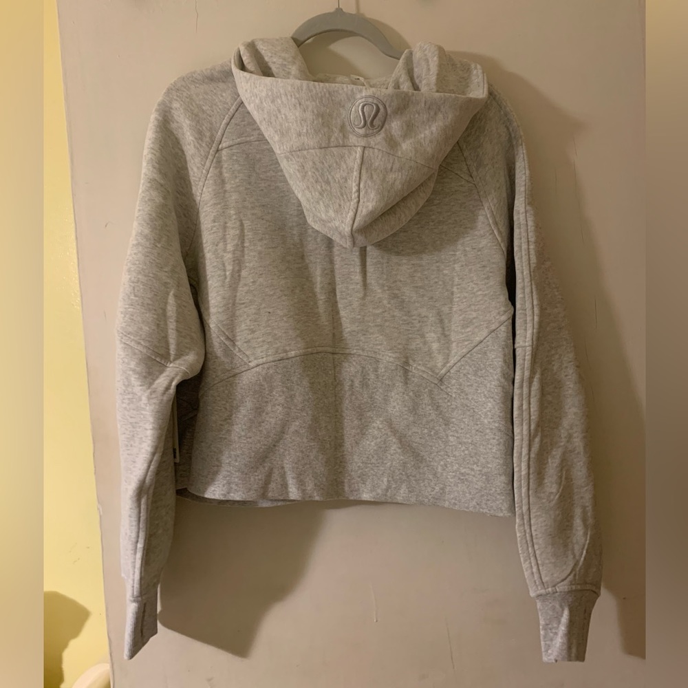 Lululemon Scuba Full Zip Heathered Core Ultra Light Grey - Picture 3 of 5